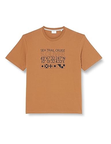 s.Oliver Big Size Herren T-Shirt Kurzarm Brown XXL von s.Oliver