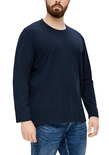 s.Oliver Big Size Langarmshirt mit Flammgarnstruktur von s.Oliver