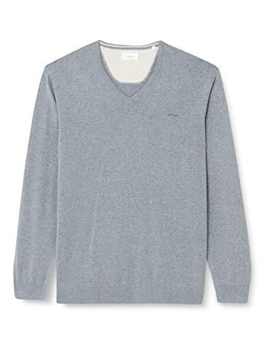 s.Oliver Big Size Men's 10.3.16.17.170.2124590 Sweater, Grey, 3XL von s.Oliver