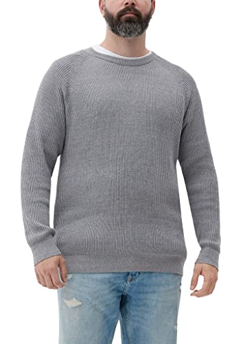 s.Oliver Big Size Men's 10.3.16.17.170.2128115 Pullover, Grey, 3XL von s.Oliver