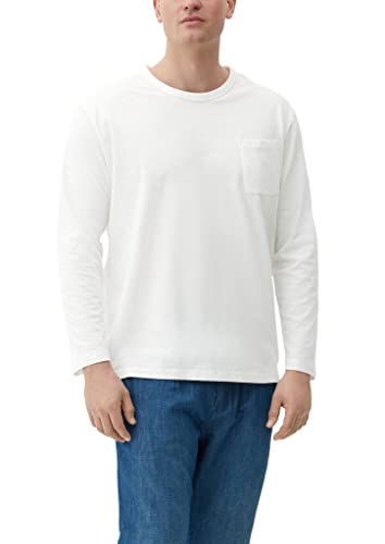 s.Oliver Big Size Men's 2132958 T-Shirt, Langarm, White, 3XL von s.Oliver