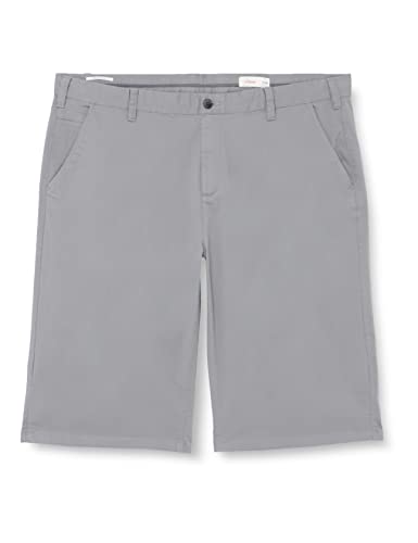 s.Oliver Big Size Men's Bermuda Short, Relaxed Fit, Grey/Black, 44 von s.Oliver