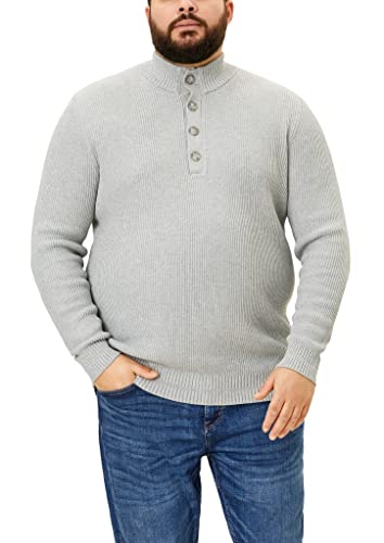 s.Oliver Big Size Men's Pullover Langarm Regular FIT, Grey, 3XL von s.Oliver