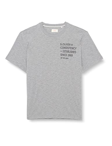 s.Oliver Big Size Men's T-Shirts, Kurzarm, Grey, 3XL von s.Oliver