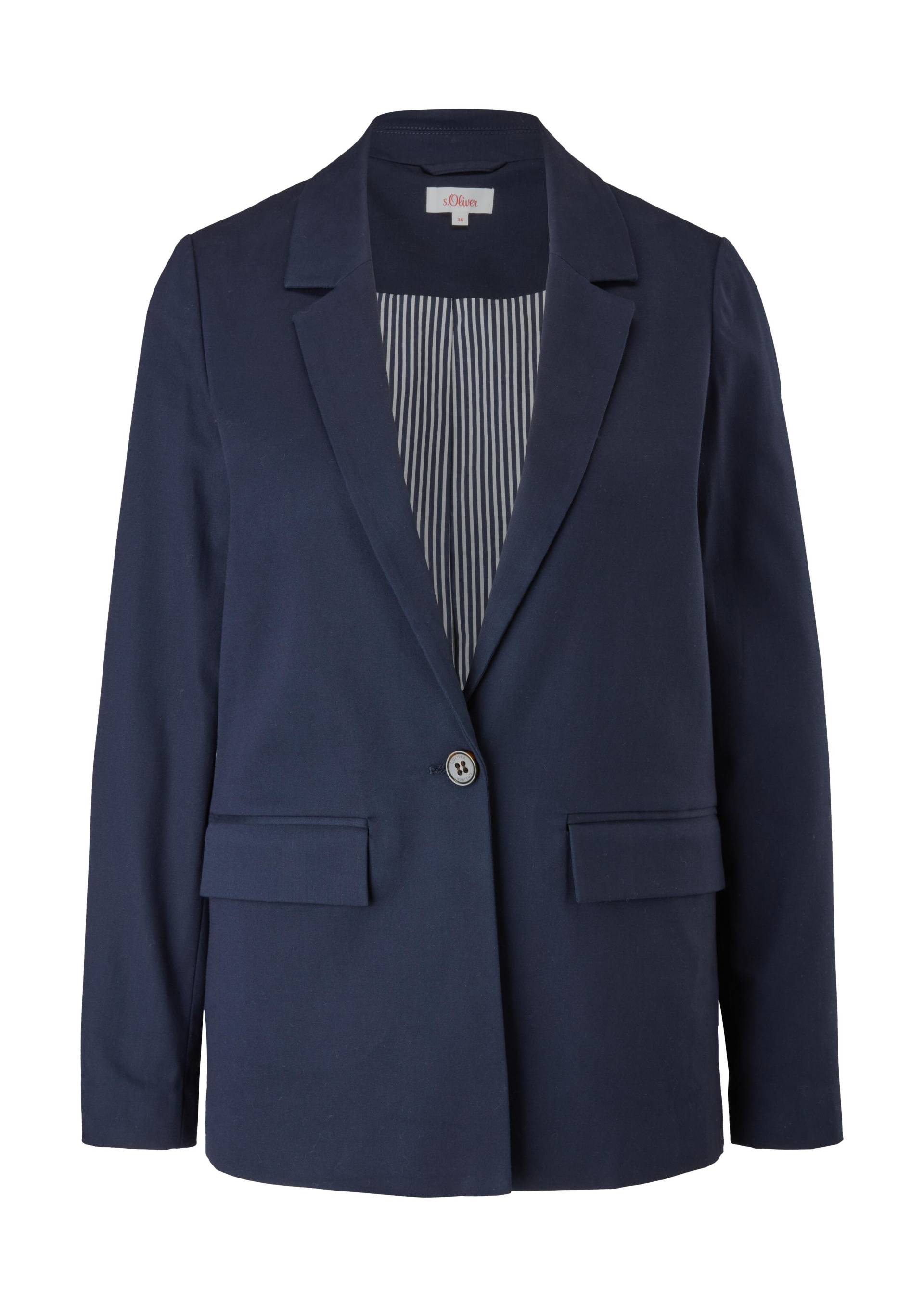 s.Oliver - Blazer langarm blau - Gr. - 44 von s.Oliver