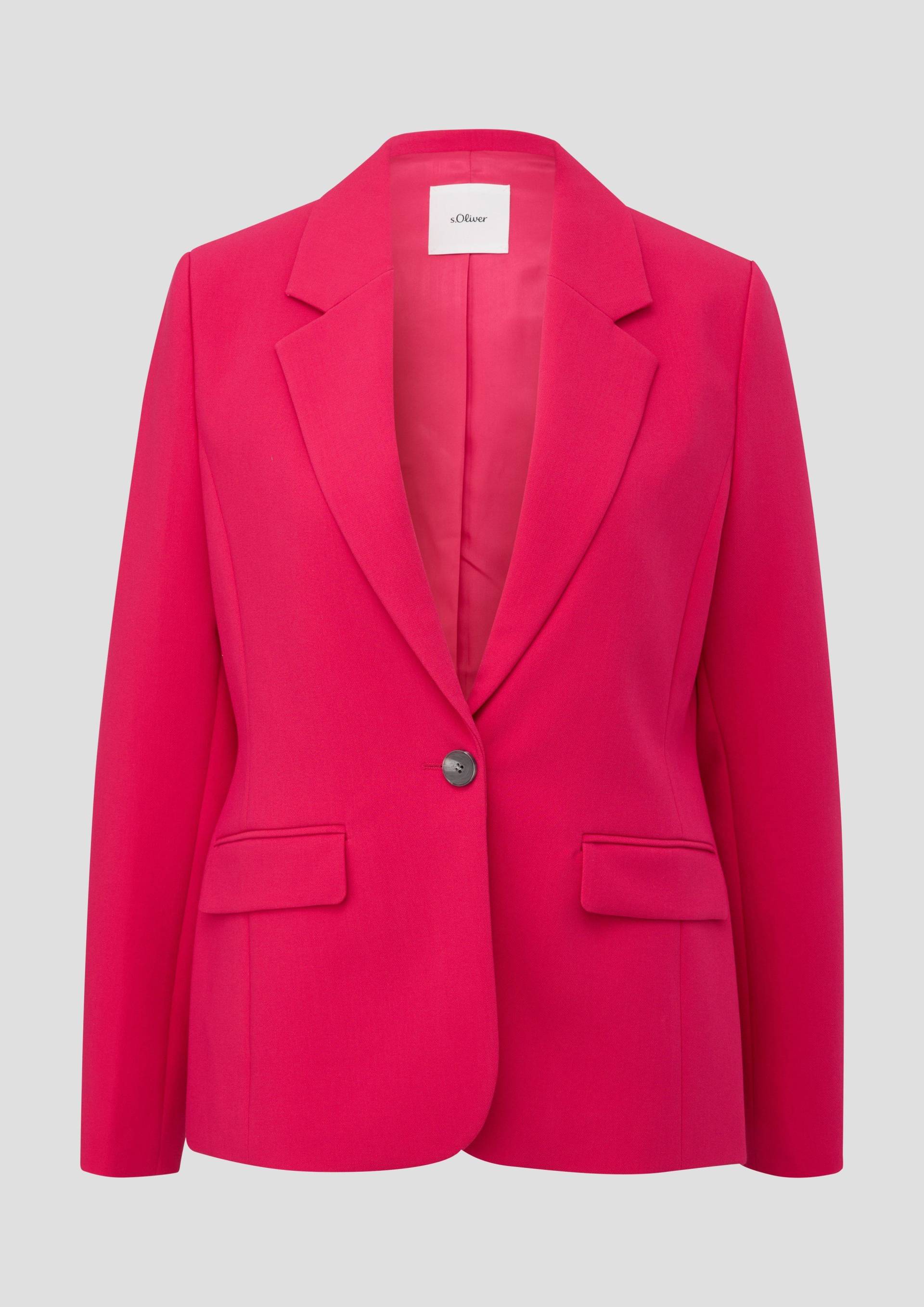 s.Oliver - Blazer mit Reverskragen, Damen, Rosa von s.Oliver