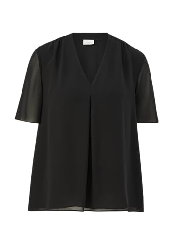 s.Oliver BLACK LABEL Bluse mit V-Ausschnitt schwarz 34 von s.Oliver BLACK LABEL