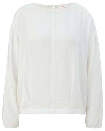 s.Oliver Damen 2139256 Bluse Langarm, 0210 Creme, 40 von s.Oliver