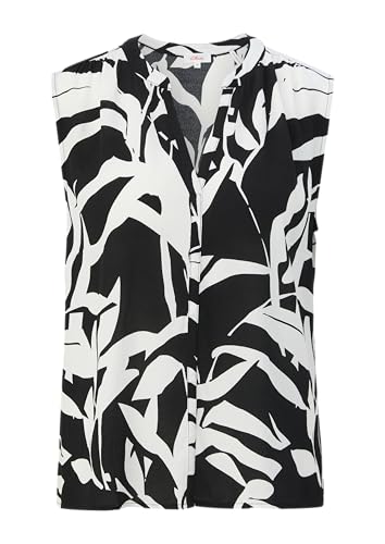 s.Oliver Viskosebluse mit Crêpestruktur schwarz 38 von s.Oliver