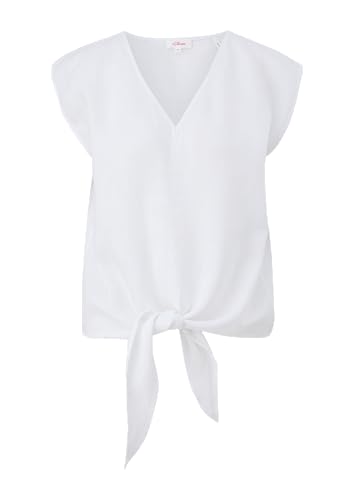 s.Oliver Damen Bluse ärmellos, Weiß 0100, 40 von s.Oliver