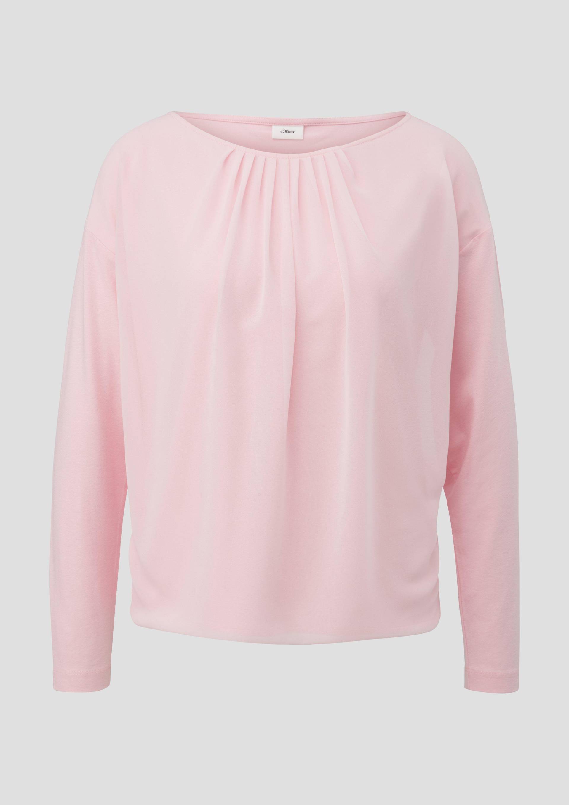 s.Oliver - Bluse aus Chiffon, Damen, Rosa von s.Oliver