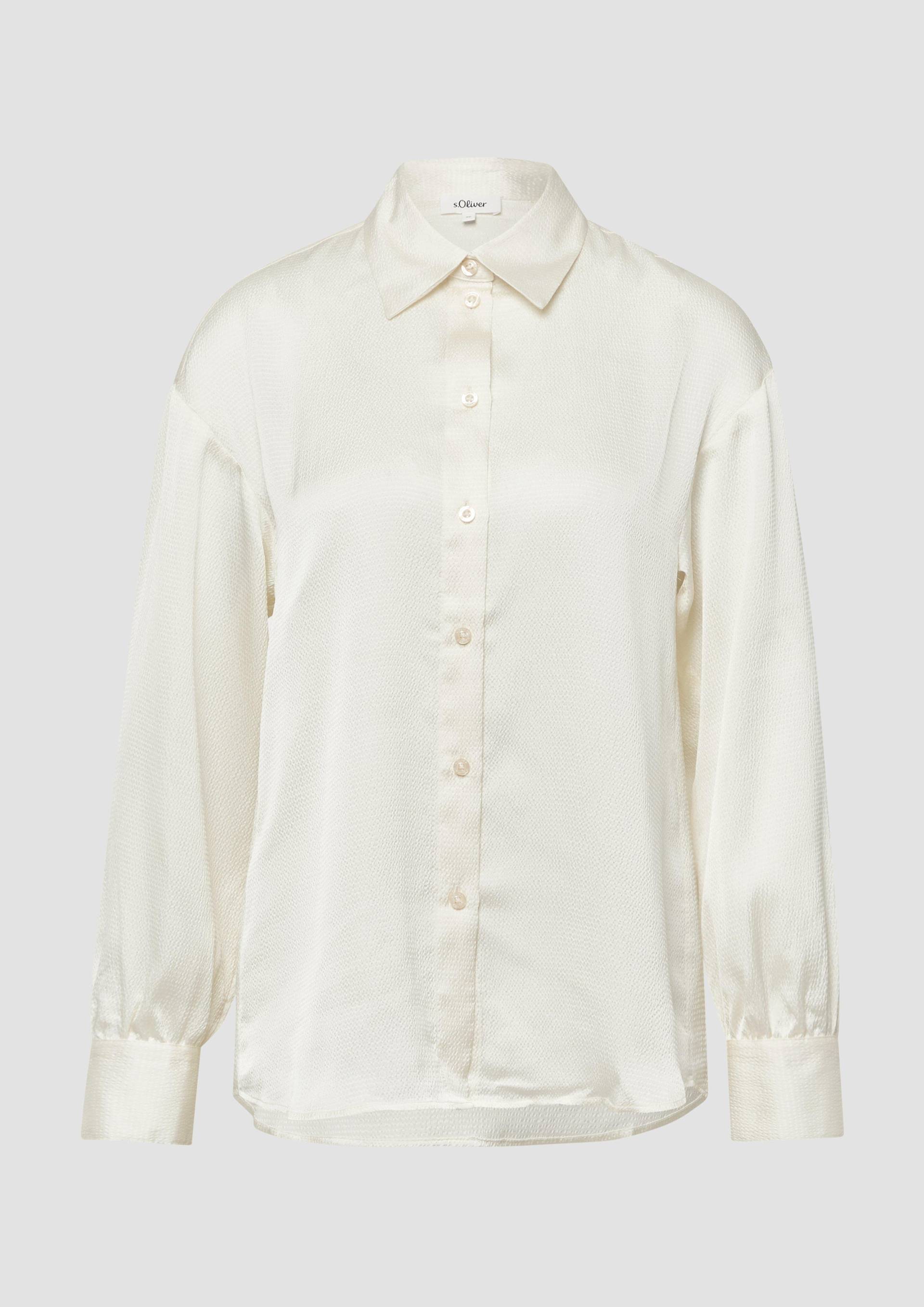 s.Oliver - Bluse aus strukturierter Ware im Relaxed Fit, Damen, creme von s.Oliver