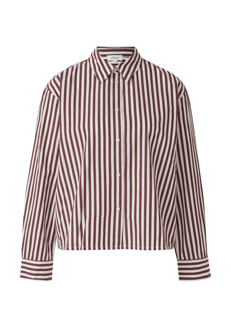 s.Oliver - Bluse rot|weiß - Gr. - 42 von s.Oliver