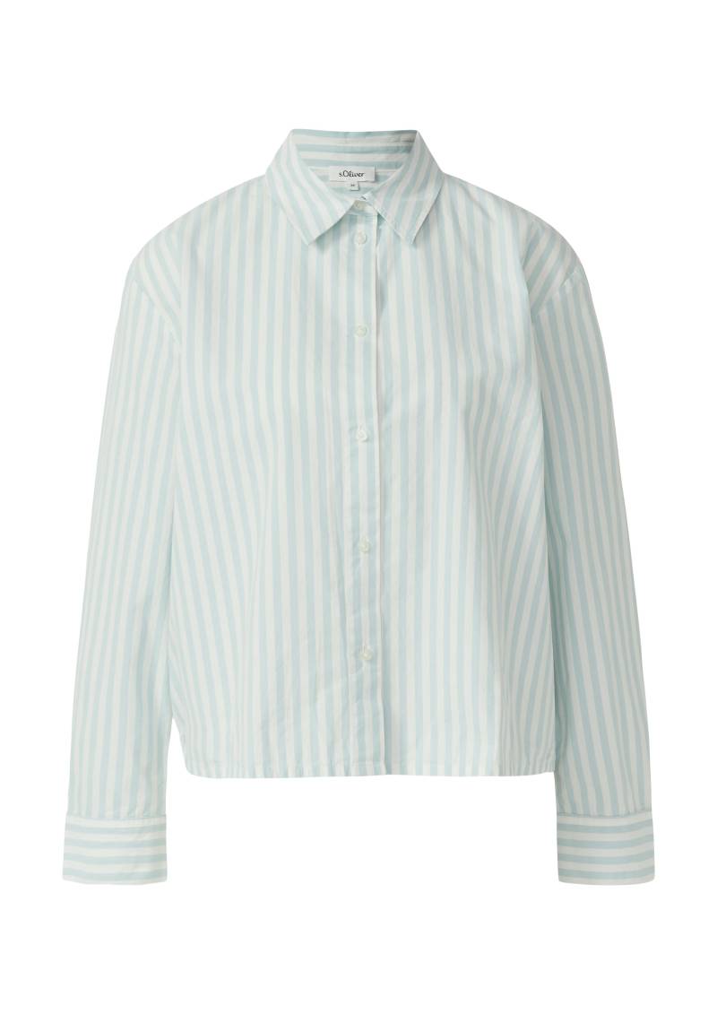 s.Oliver - Bluse weiß|türkis - Gr. - 34 von s.Oliver