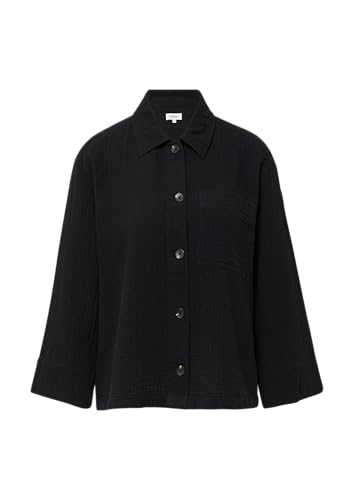 s.Oliver Blusen-Overshirt aus Musselin schwarz 40 von s.Oliver
