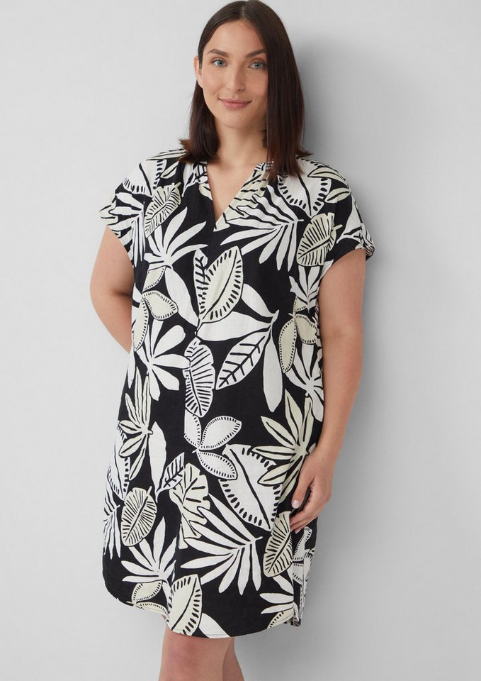 s.Oliver Blusenkleid Blusenkleid aus Leinenmix mit Eingrifftaschen von s.Oliver