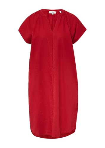 s.Oliver Blusenkleid aus Leinenmix mit Eingrifftaschen mohnrot 38 von s.Oliver