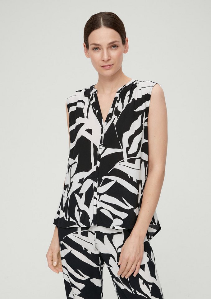 s.Oliver Blusentop Bluse Viskosebluse mit Crêpestruktur von s.Oliver