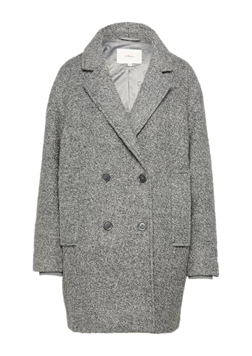 s.Oliver Bouclé-Mantel im Relaxed Fit Graphit 46 von s.Oliver