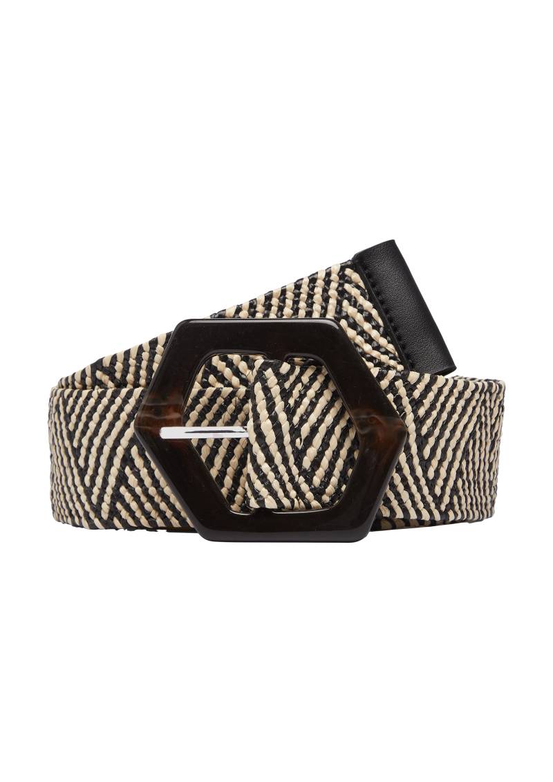 s.Oliver - Bouclégürtel mit Dornschließe, Damen, schwarz von s.Oliver