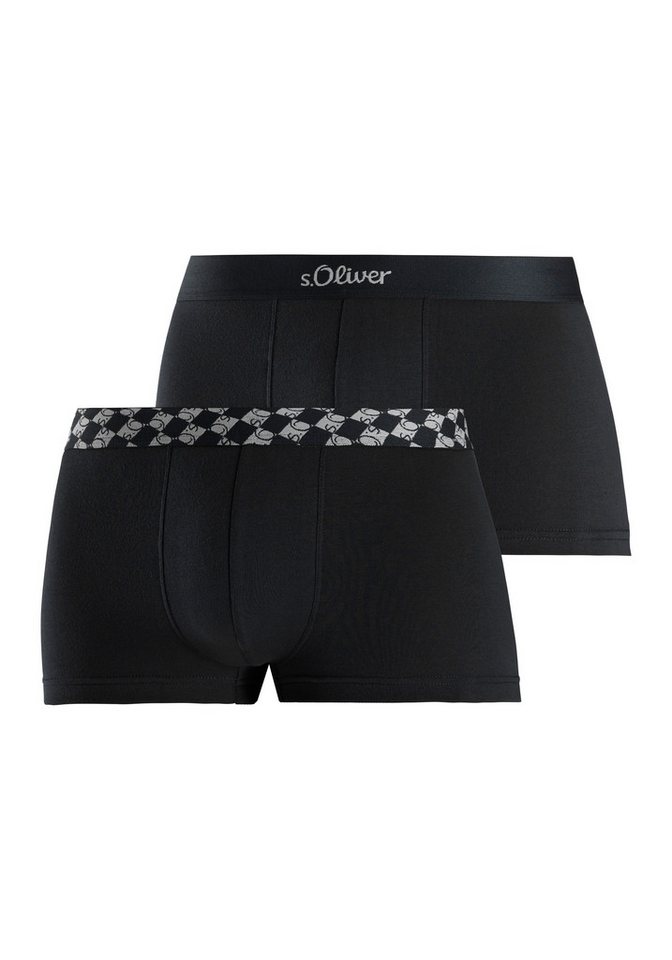 s.Oliver Boxer Boxershorts für Herren (Packung, 2-St) mit unterschiedlich farbigen Bündchen von s.Oliver