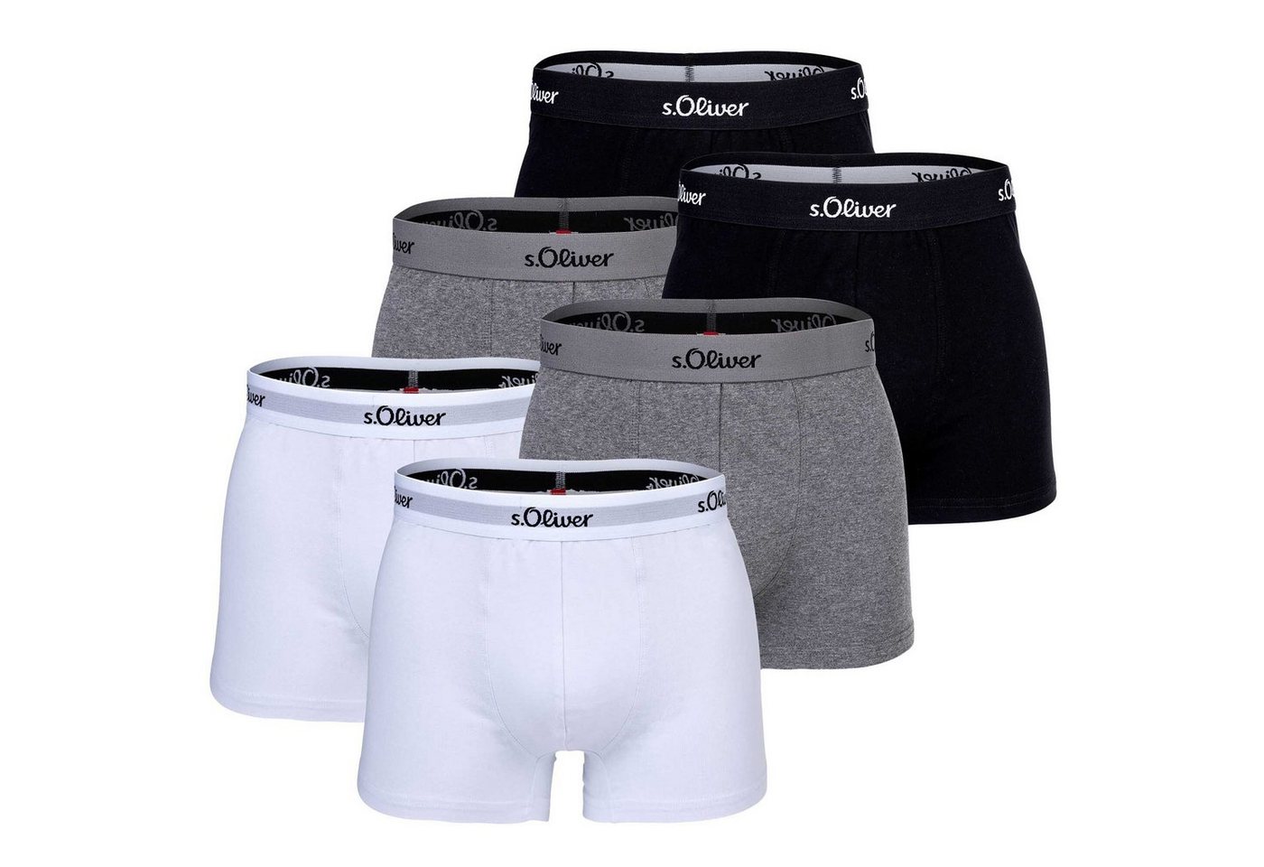 s.Oliver Boxer Herren Boxershorts, 6er Pack - Boxerbrief von s.Oliver