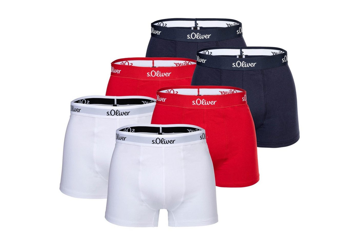 s.Oliver Boxer Herren Boxershorts, 6er Pack - Boxerbrief von s.Oliver