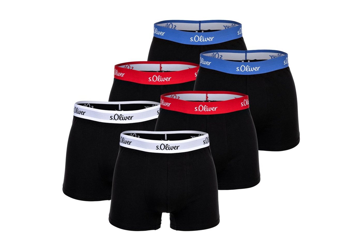 s.Oliver Boxer Herren Boxershorts, 6er Pack - Boxerbrief von s.Oliver