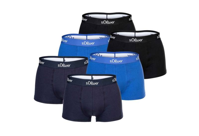 s.Oliver Boxer Herren Boxershorts, 6er Pack - Trunks, Hipsters von s.Oliver