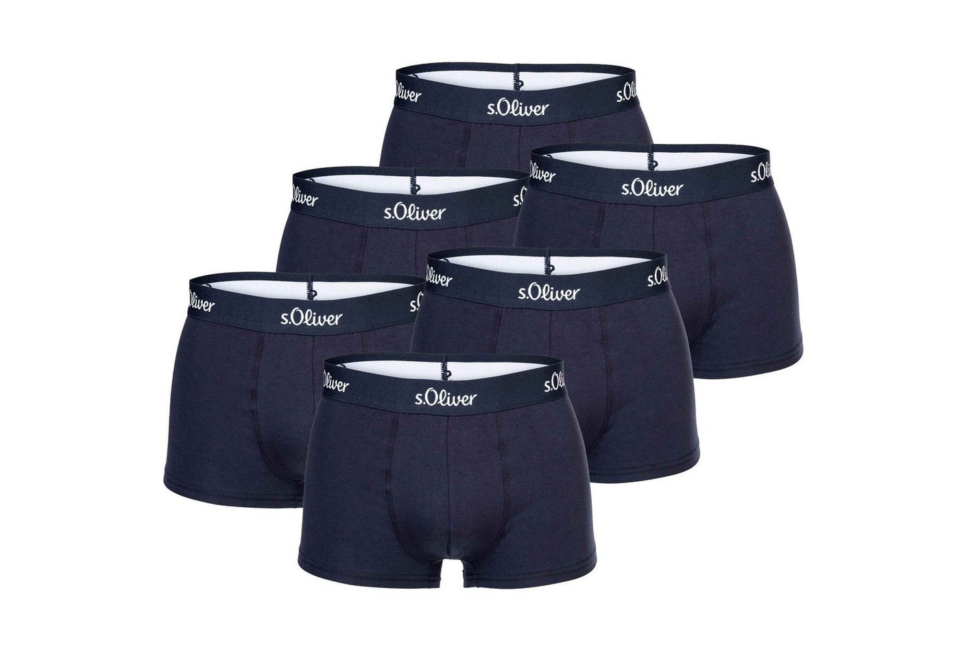 s.Oliver Boxer Herren Boxershorts, 6er Pack - Trunks, Hipsters von s.Oliver