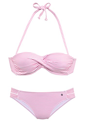 s.Oliver Bügel-Bandeau-Bikini rosa-weiß von s.Oliver