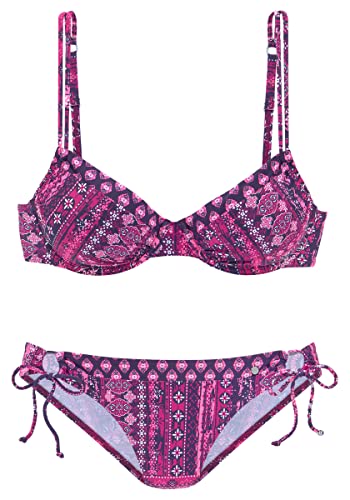 s.Oliver Damen Stc-255 Bikini-Set, Ethnodruck Magenta, 44 / C EU von s.Oliver