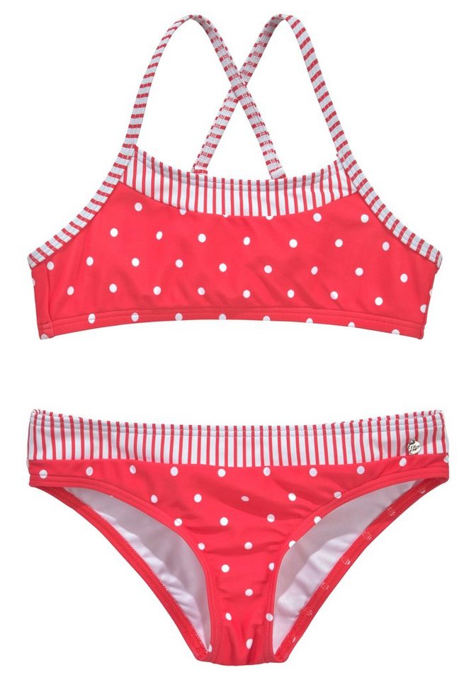 s.Oliver Bustier-Bikini Audrey Kids im Punkte-Streifen-Mix von s.Oliver