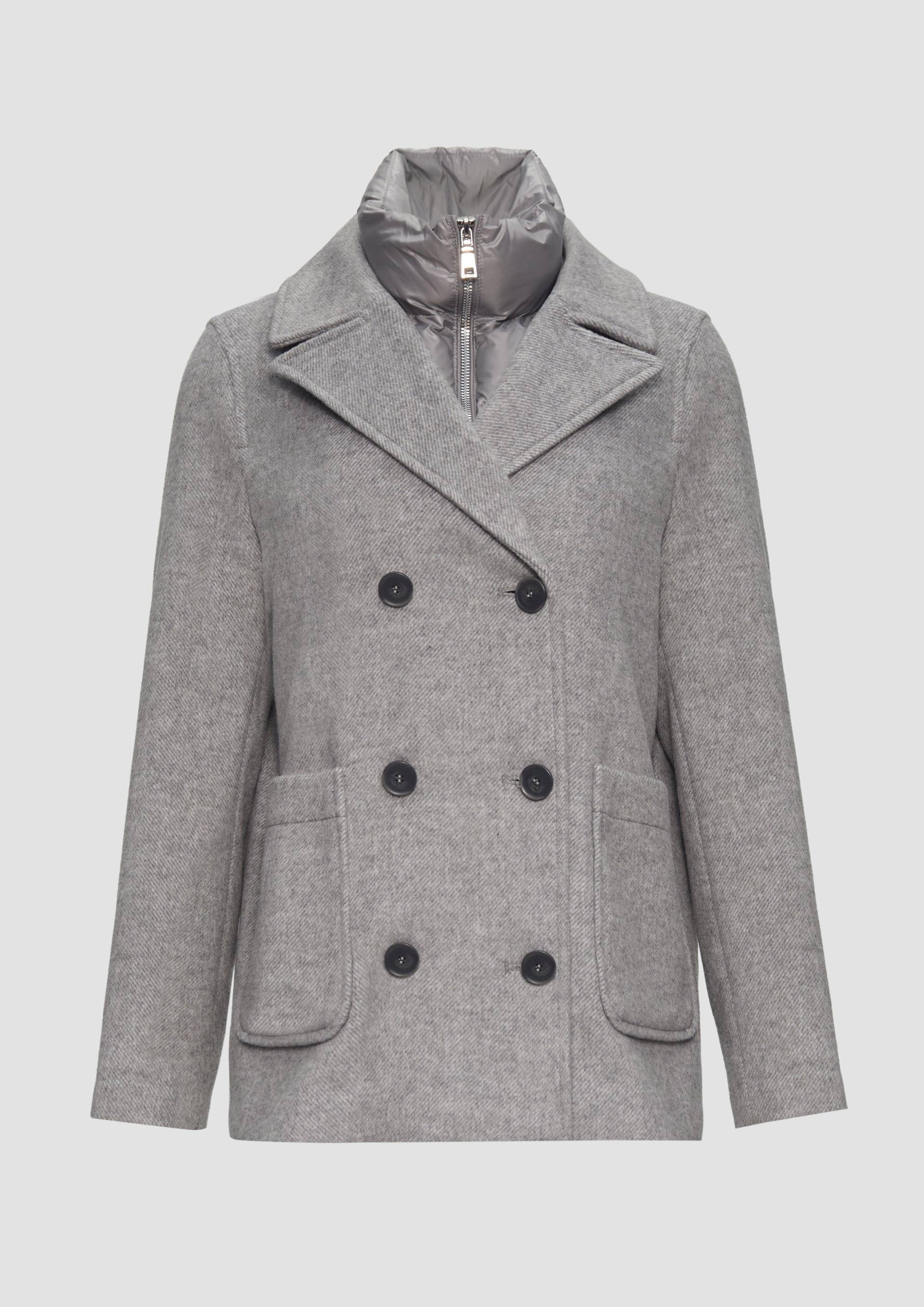 s.Oliver - Caban im Materialmix mit herausnehmbarem Einsatz, Damen, grau s.Oliver - Caban im Materialmix mit herausnehmbarem Einsatz, Damen, grau von s.Oliver