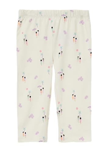 s.Oliver Capri Leggings mit All-Over-Print Creme 122 von s.Oliver
