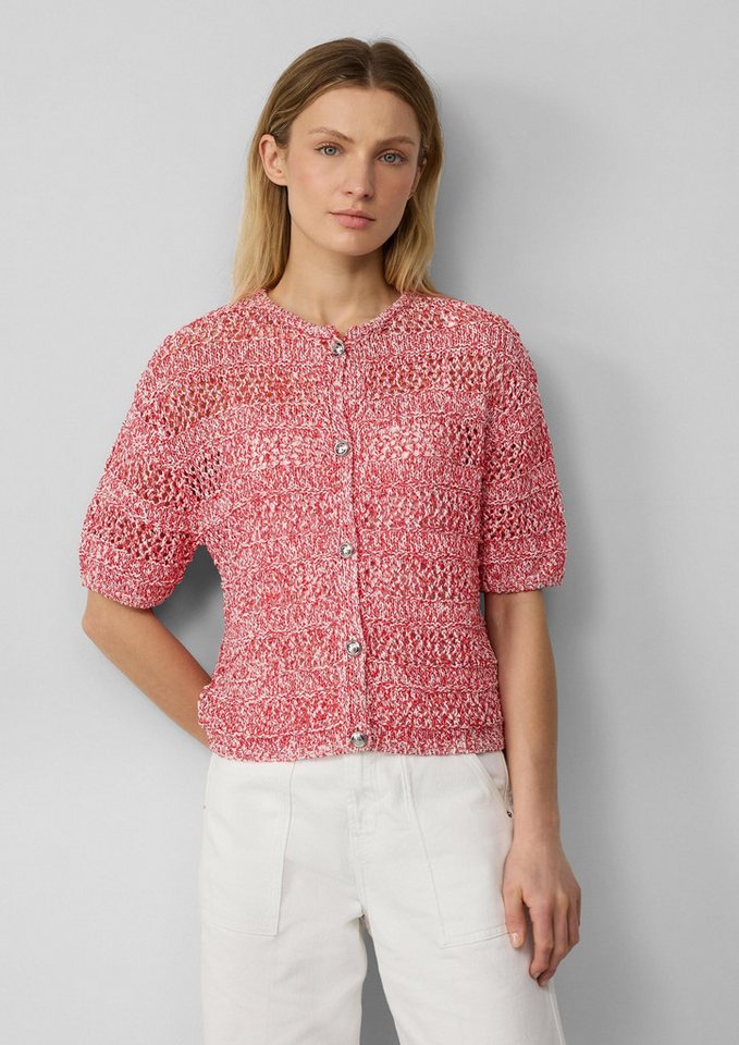 s.Oliver Cardigan Strickjacke Ajour-Strickjacke mit Glitzereffekt von s.Oliver