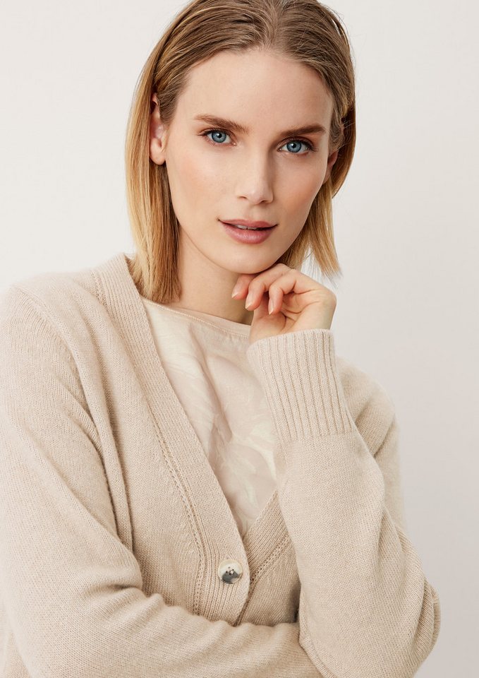 s.Oliver Cardigan Strickjacke Cardigan mit Kaschmir von s.Oliver