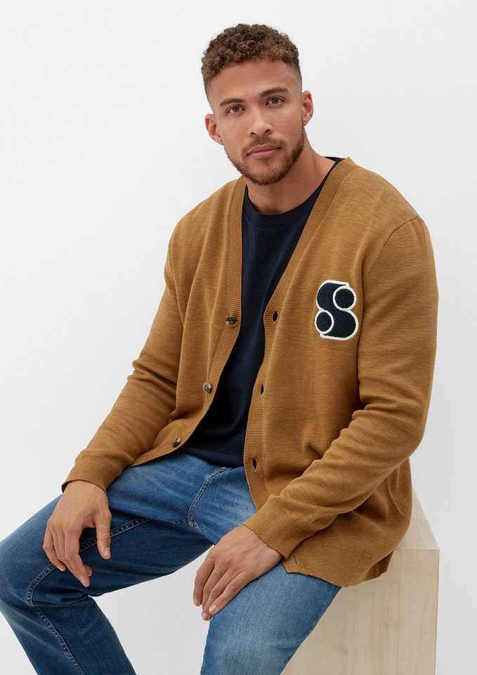 s.Oliver Cardigan Strickjacke Strick-Cardigan mit Knopfleiste von s.Oliver
