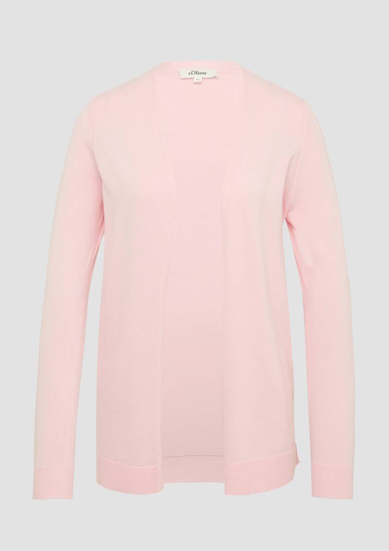 s.Oliver - Cardigan aus Viskose-Baumwollmix, Damen, Rosa s.Oliver - Cardigan aus Viskose-Baumwollmix, Damen, Rosa von s.Oliver