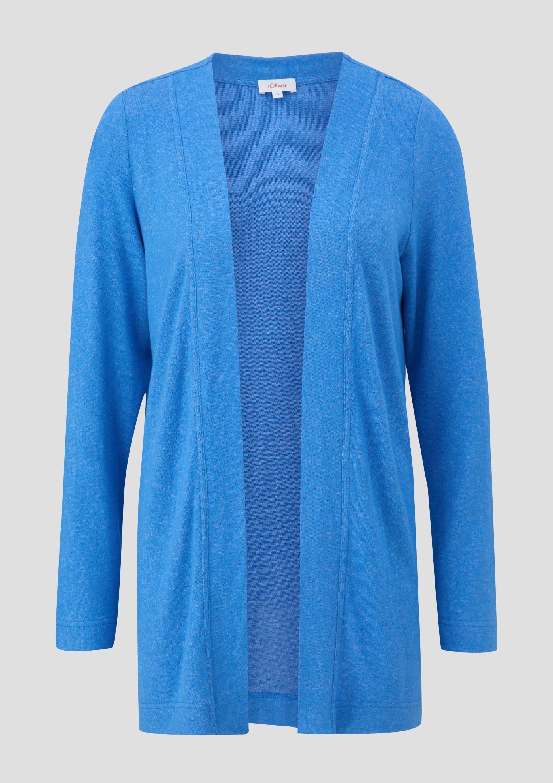 s.Oliver - Cardigan aus weichem Jersey, Damen, blau von s.Oliver