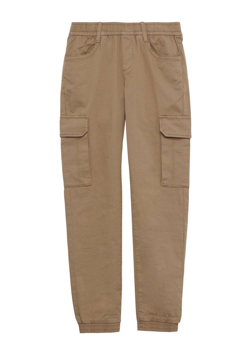s.Oliver - Cargohose Pete / Regular Fit / Mid Rise / Straight Leg / Elastikbund, Jungen, braun von s.Oliver