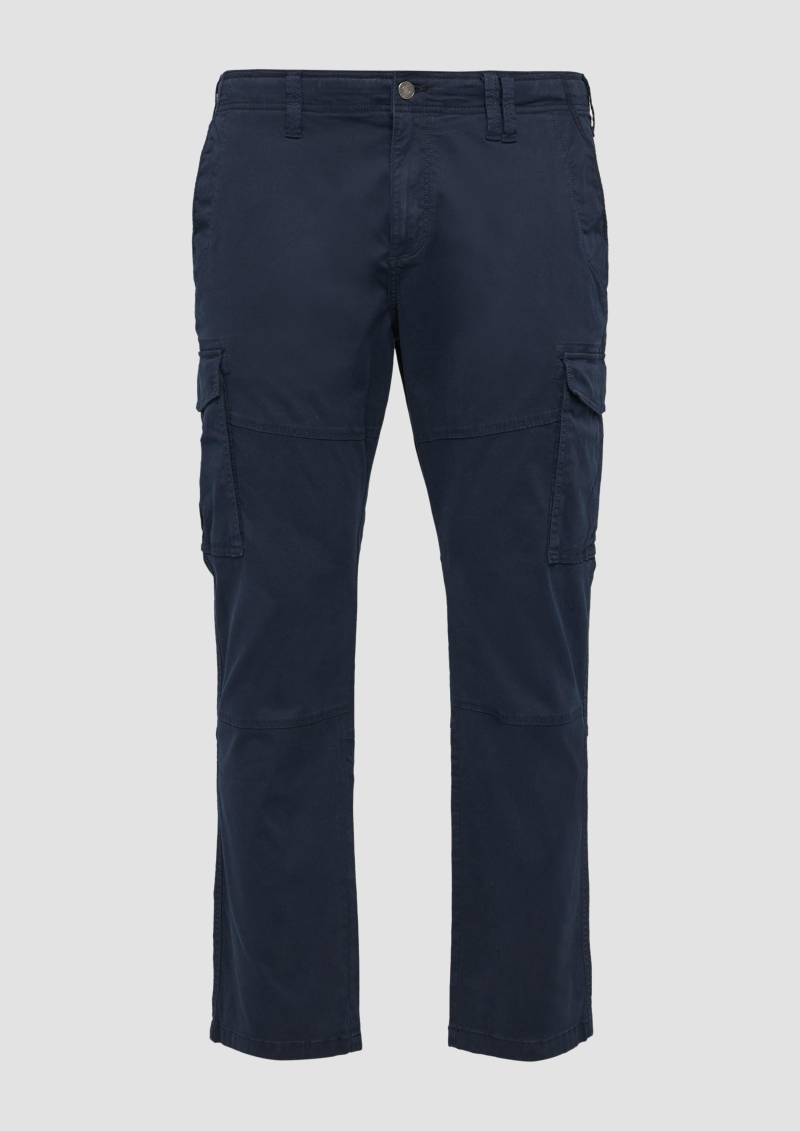 s.Oliver - Cargohose aus Baumwollstretch im Relaxed Fit, Herren, blau von s.Oliver
