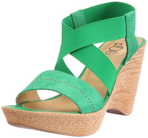 s.Oliver Casual 5-5-28144-38, Damen Sandalen/Fashion-Sandalen, Grün (Green 700), EU 37 von s.Oliver