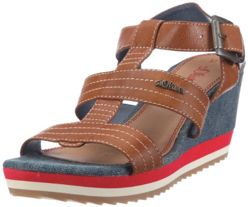 s.Oliver Casual 5-5-28331-38, Damen Sandalen/Fashion-Sandalen, Braun (Cognac 305), EU 36 von s.Oliver