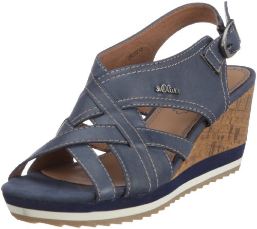 s.Oliver Casual 5-5-28332-38, Damen Sandalen/Fashion-Sandalen, Blau (Navy 805), EU 36 von s.Oliver