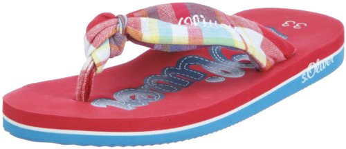 s.Oliver Casual 5-5-37103-38, Unisex - Kinder Clogs & Pantoletten, Rot (Red Comb 597), EU 33 von s.Oliver