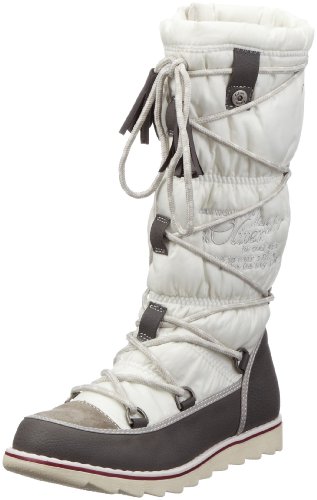 s.Oliver Casual 5-5-56416-29, Mädchen Stiefel, Weiss (Offwhite Comb 199), EU 38 von s.Oliver