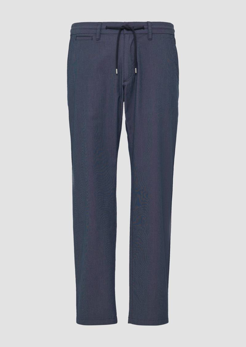 s.Oliver - Phoenix: Strukturierte Chino mit Elastikbund, Herren, blau von s.Oliver