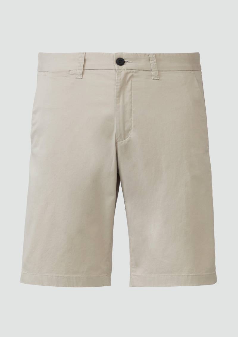 s.Oliver - Chino-Shorts aus feinem Baumwollstretch, Herren, Beige von s.Oliver