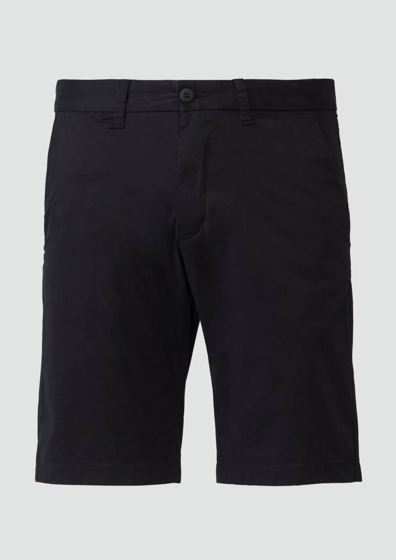 s.Oliver - Chino-Shorts aus feinem Baumwollstretch, Herren, schwarz von s.Oliver